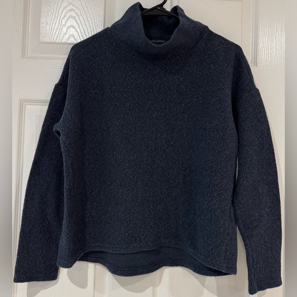 Banana Republic Sweaters - Dark Blue Banana Republic Mock Neck Sweater Turtleneck‎ S Cotton Blend EUC